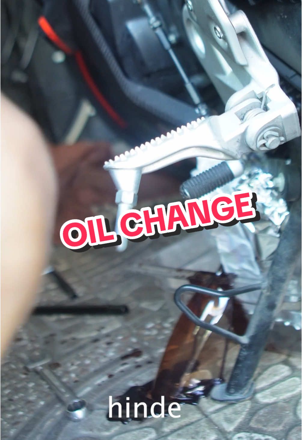 CFMOTO 450SR: engine oil change tutorial